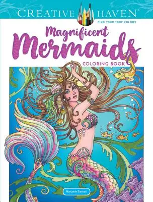 Kolorowanka dla dorosłych Creative Haven Magnificent Mermaids - Creative Haven Magnificent Mermaids Coloring Book