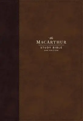 Nkjv, MacArthur Study Bible, wydanie 2, skórzana, brązowa, wygodny druk: Uwolnienie Bożej prawdy jeden werset na raz - Nkjv, MacArthur Study Bible, 2nd Edition, Leathersoft, Brown, Comfort Print: Unleashing God's Truth One Verse at a Time