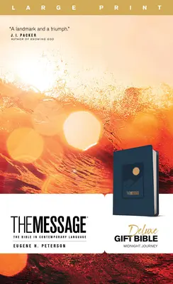 The Message Deluxe Gift Bible, Large Print (Leather-Look, Navy): Biblia w języku współczesnym - The Message Deluxe Gift Bible, Large Print (Leather-Look, Navy): The Bible in Contemporary Language