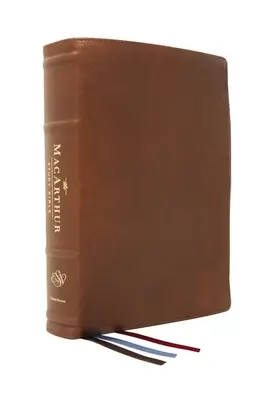 Esv, MacArthur Study Bible, wydanie 2, skóra kozia Premium, brązowy, kolekcja Premier: Uwolnienie Bożej prawdy jeden werset na raz - The Esv, MacArthur Study Bible, 2nd Edition, Premium Goatskin Leather, Brown, Premier Collection: Unleashing God's Truth One Verse at a Time