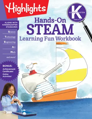 Zeszyt ćwiczeń do nauki gry na parze w przedszkolu - Kindergarten Hands-On Steam Learning Fun Workbook