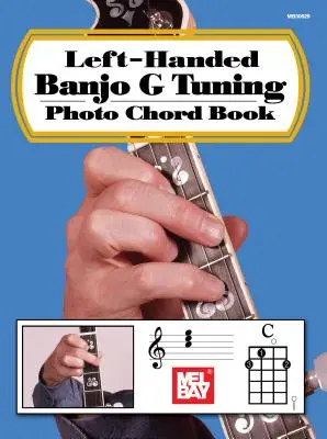 Książka z akordami do gry na banjo G dla leworęcznych - Left-Handed Banjo G Tuning Photo Chord Book