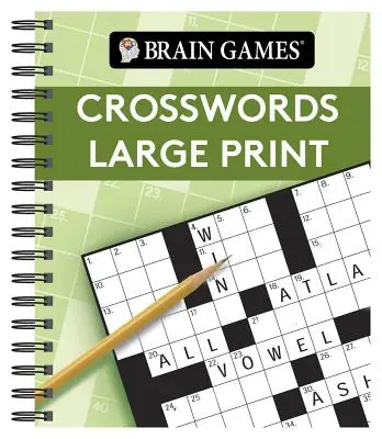 Brain Games - Krzyżówki w dużym formacie (zielony) - Brain Games - Crosswords Large Print (Green)