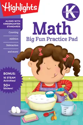 Matematyka w przedszkolu - zestaw ćwiczeń Big Fun - Kindergarten Math Big Fun Practice Pad