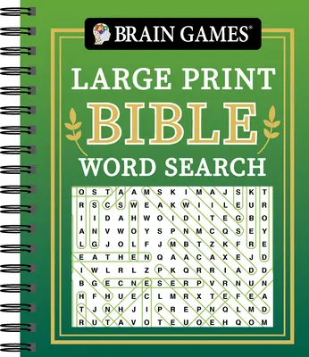 Brain Games - Wyszukiwanie słów biblijnych w dużym druku (zielony) - Brain Games - Large Print Bible Word Search (Green)