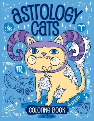 Kolorowanka z kotami astrologicznymi - Astrology Cats Coloring Book