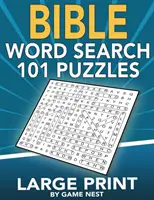 Bible Word Search 101 Puzzles Large Print: Gra logiczna z inspirującymi wersetami biblijnymi dla dorosłych i dzieci - Bible Word Search 101 Puzzles Large Print: Puzzle Game With Inspirational Bible Verses for Adults and Kids