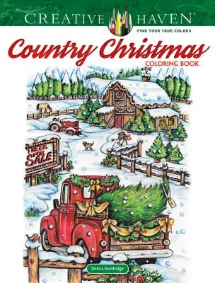 Kolorowanka świąteczna Creative Haven Country - Creative Haven Country Christmas Coloring Book