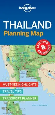 Lonely Planet Tajlandia Mapa planowania 1 - Lonely Planet Thailand Planning Map 1