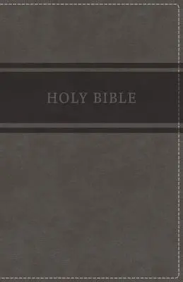 KJV, Biblia Deluxe na prezent, imitacja skóry, szara, wydanie z czerwonymi literami - KJV, Deluxe Gift Bible, Imitation Leather, Gray, Red Letter Edition