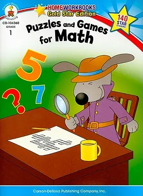 Zagadki i gry matematyczne, klasa 1: Gold Star Edition - Puzzles and Games for Math, Grade 1: Gold Star Edition