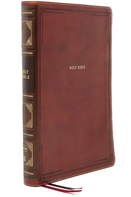 Nkjv, Thinline Reference Bible, Leathersoft, Brown, Red Letter Edition, Comfort Print: Biblia Święta, Nowa Wersja Króla Jakuba - Nkjv, Thinline Reference Bible, Leathersoft, Brown, Red Letter Edition, Comfort Print: Holy Bible, New King James Version