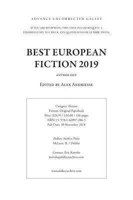 Najlepsza europejska literatura piękna 2019 - Best European Fiction 2019