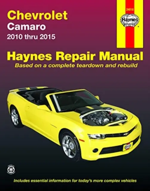 Instrukcja napraw Chevrolet Camaro 2010 Thru 2015 Haynes - Chevrolet Camaro 2010 Thru 2015 Haynes Repair Manual