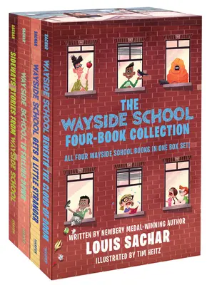 The Wayside School 4-Book Box Set: Opowieści z bocznej drogi, Szkoła na uboczu się wali, Szkoła na uboczu staje się trochę dziwniejsza, Szkoła na uboczu się wali - The Wayside School 4-Book Box Set: Sideways Stories from Wayside School, Wayside School Is Falling Down, Wayside School Gets a Little Stranger, Waysid