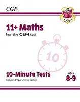 11+ 10-minutowe testy CEM: Matematyka - Wiek 8-9 lat (z edycją online) - 11+ CEM 10-Minute Tests: Maths - Ages 8-9 (with Online Edition)