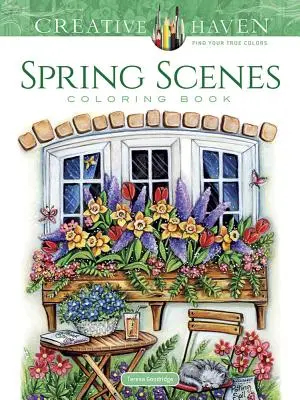 Kolorowanka Creative Haven Sceny wiosenne - Creative Haven Spring Scenes Coloring Book