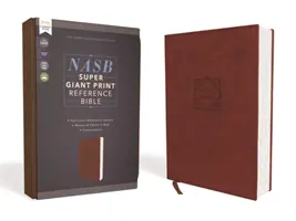 Nasb, Super Giant Print Reference Bible, skórzana, brązowa, wydanie z czerwonymi literami, tekst z 1995 r., wygodny druk - Nasb, Super Giant Print Reference Bible, Leathersoft, Brown, Red Letter Edition, 1995 Text, Comfort Print