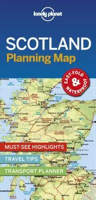 Lonely Planet Szkocja Mapa planowania 1 - Lonely Planet Scotland Planning Map 1