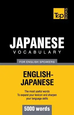 Japoński - słownictwo dla osób mówiących po angielsku - 5000 słów - Japanese vocabulary for English speakers - 5000 words