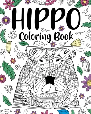 Kolorowanka z hipopotamem - Hippo Coloring Book