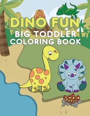 Dino Fun Toddler Coloring Book: Kolorowanka z dinozaurami dla maluchów i dzieci w wieku 1-5 lat dla przedszkola z literami, cyframi, kształtami i kolorami - Dino Fun Toddler Coloring Book: Dinosaur Activity Color Workbook for Toddlers & Kids Ages 1-5 for Preschool featuring Letters Numbers Shapes and Color