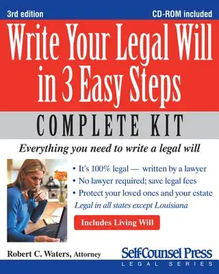 Napisz legalny testament w 3 prostych krokach [z CDROM] - Write Your Legal Will in 3 Easy Steps [With CDROM]