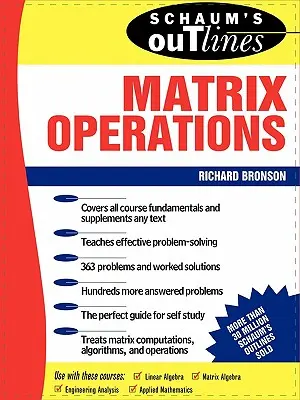 Zarys operacji macierzowych Schauma - Schaum's Outline of Matrix Operations