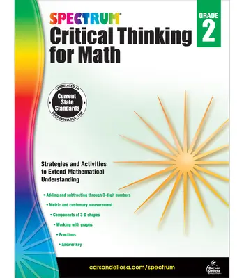 Krytyczne myślenie Spectrum dla matematyki, klasa 2 - Spectrum Critical Thinking for Math, Grade 2