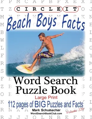 Okrąg, fakty dotyczące zespołu Beach Boys, wyszukiwanie słów, książka z łamigłówkami - Circle It, Beach Boys Facts, Word Search, Puzzle Book