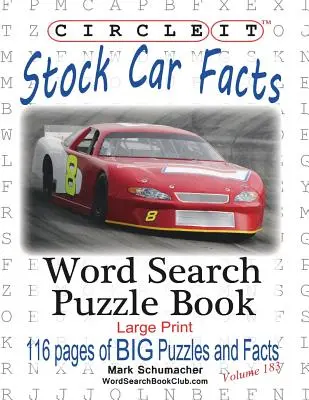 Krąg, Fakty o samochodach, wyszukiwanie słów, książka z łamigłówkami - Circle It, Stock Car Facts, Word Search, Puzzle Book