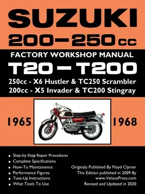 SUZUKI 200-250cc FACTORY WORKSHOP MANUAL T20-T200 WSZYSTKIE MODELE - SUZUKI 200-250cc FACTORY WORKSHOP MANUAL T20-T200 ALL MODELS