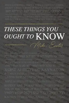 Te rzeczy powinieneś wiedzieć - These Things You Ought To Know