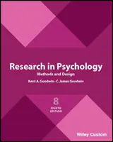 Metody i projektowanie badań w psychologii 8e - Research in Psychology Methods and Design 8e