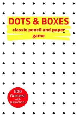 Dots & Boxes Klasyczna gra ołówkowa i papierowa: Książka ćwiczeń strategicznych - duże i małe kwadraty do gry - dla dzieci i dorosłych - nowatorskie prezenty tematyczne - - Dots & Boxes Classic Pencil And Paper Game: A Strategy Activity Book - Large and Small Playing Squares - For Kids and Adults - Novelty Themed Gifts -