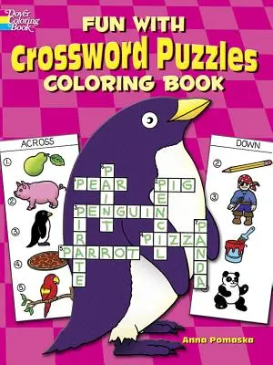 Zabawa z krzyżówkami Kolorowanka - Fun with Crossword Puzzles Coloring Book