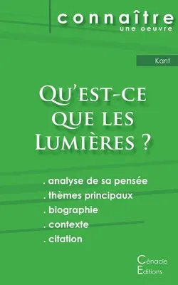 Fiche de lecture Qu'est-ce que les Lumires? De Emmanuel Kant (Analyse philosophique de rfrence et rsum complet) - Fiche de lecture Qu'est-ce que les Lumires ? De Emmanuel Kant (Analyse philosophique de rfrence et rsum complet)