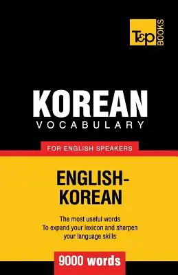 Koreańskie słownictwo dla anglojęzycznych - 9000 słów - Korean vocabulary for English speakers - 9000 words