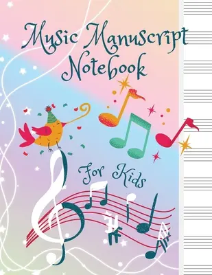 Muzyczny notatnik rękopiśmienny dla dzieci - Music Manuscript Notebook For Kids