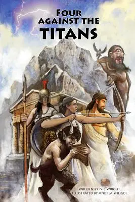 Four Against the Titans: Przygodowa gra solowa z mitologii greckiej - Four Against the Titans: Greek Mythology Pen-And-Paper Solo Adventure Game