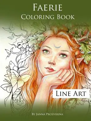 Kolorowanka Faerie: Line Art - Faerie Coloring Book: Line Art