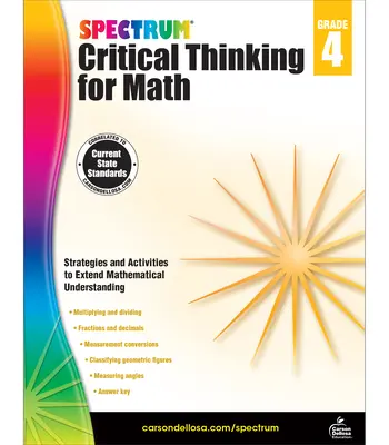 Spectrum Krytyczne myślenie dla matematyki, klasa 4 - Spectrum Critical Thinking for Math, Grade 4