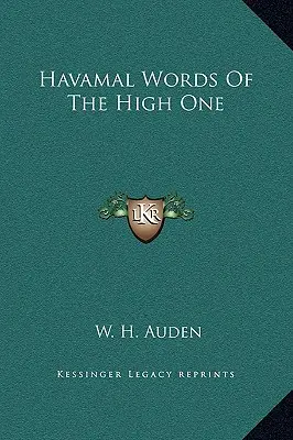 Havamal Słowa Najwyższego - Havamal Words Of The High One