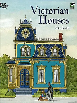 Kolorowanka wiktoriańskie domy - Victorian Houses Coloring Book