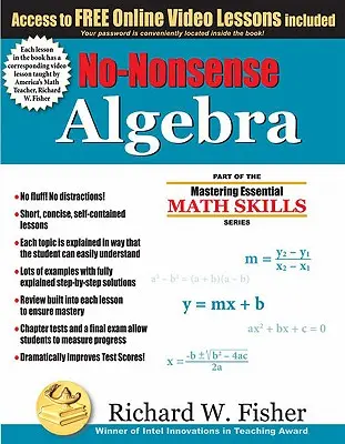 Bezsensowna algebra: Część serii Mastering Essential Math Skills - No-Nonsense Algebra: Part of the Mastering Essential Math Skills Series