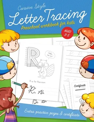 Letter Tracing Przedszkolny zeszyt ćwiczeń dla dzieci w wieku 3-5 lat: Naucz się pisać zeszyty ćwiczeń, alfabet abc pisanie linii papieru. Przedszkolaki mają - Letter Tracing Preschool workbook for kids ages 3-5: Learn to write activity workbooks, abc alphabet writing paper lines. Kindergarten preschoolers ha