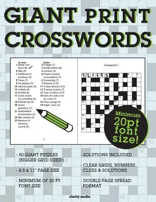 Gigantyczne krzyżówki - Giant Print Crosswords