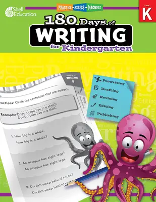 180 dni pisania dla przedszkola (hiszpański): Ćwicz, oceniaj, diagnozuj - 180 Days of Writing for Kindergarten (Spanish): Practice, Assess, Diagnose