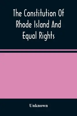 Konstytucja Rhode Island i równe prawa - The Constitution Of Rhode Island And Equal Rights