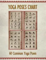 Yoga Poses Chart: Wykres / Mini plakat z 60 popularnymi pozycjami / asanami hatha jogi w sanskrycie i języku angielskim - Yoga Poses Chart: Chart / Mini Poster With 60 Common Hatha Yoga Poses / Asanas in Sanskrit and English